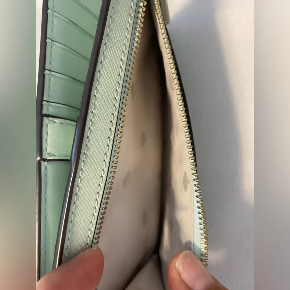 Kate Spade Staci Medium Satchel Sage Bundle Crossbody and wallet
